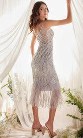 Embellished Sheath Midi Dress